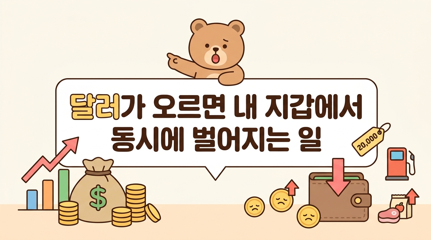 달러가 오르면 내 지갑에서 동시에 벌어지는 일