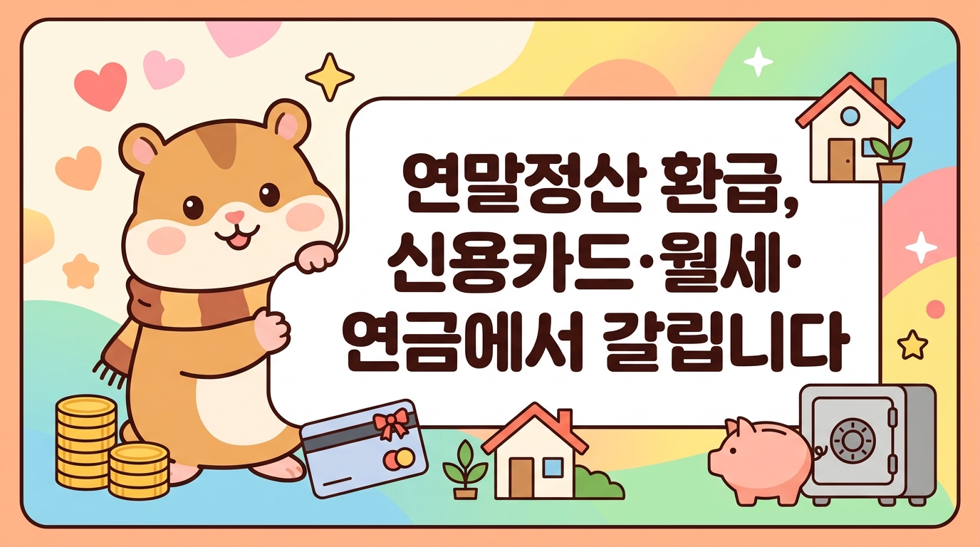 연말정산 환급, 신용카드·월세·연금에서 갈립니다