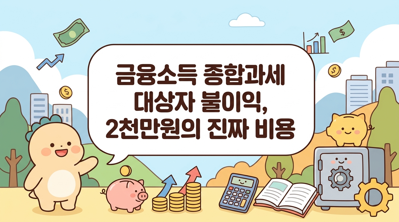 금융소득 종합과세 대상자 불이익, 2천만원의 진짜 비용