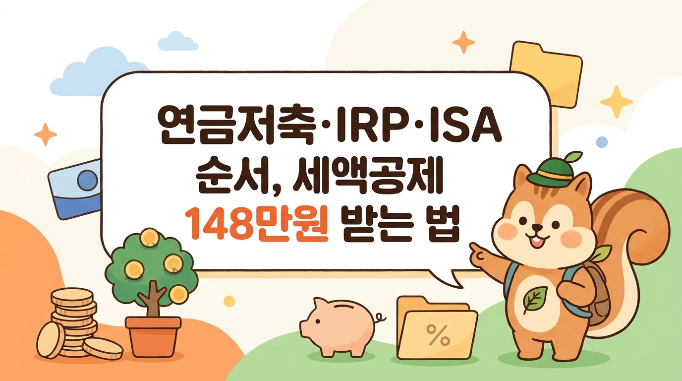 연금저축·IRP·ISA 순서, 세액공제 148만원 받는 법